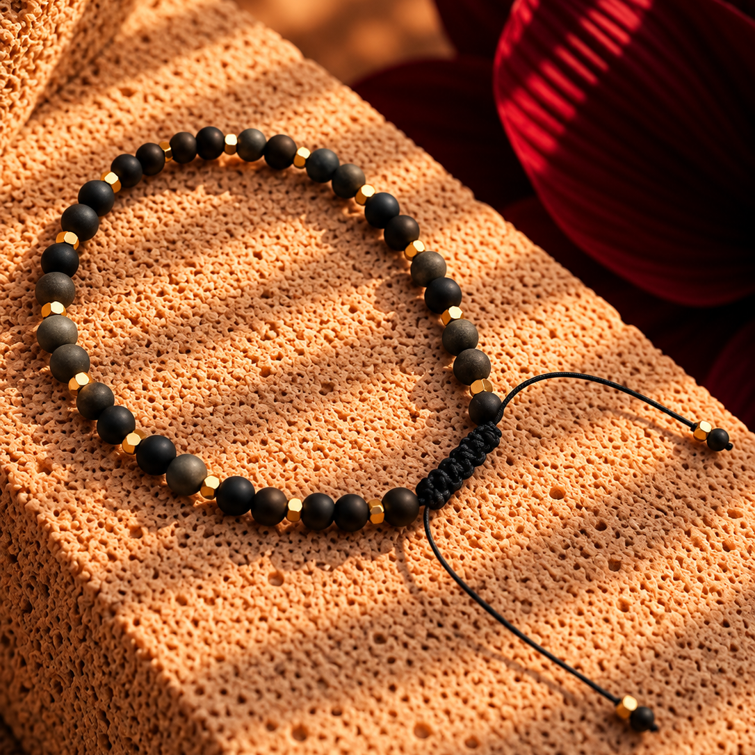 The Gold Obsidian Bracelet 4mm