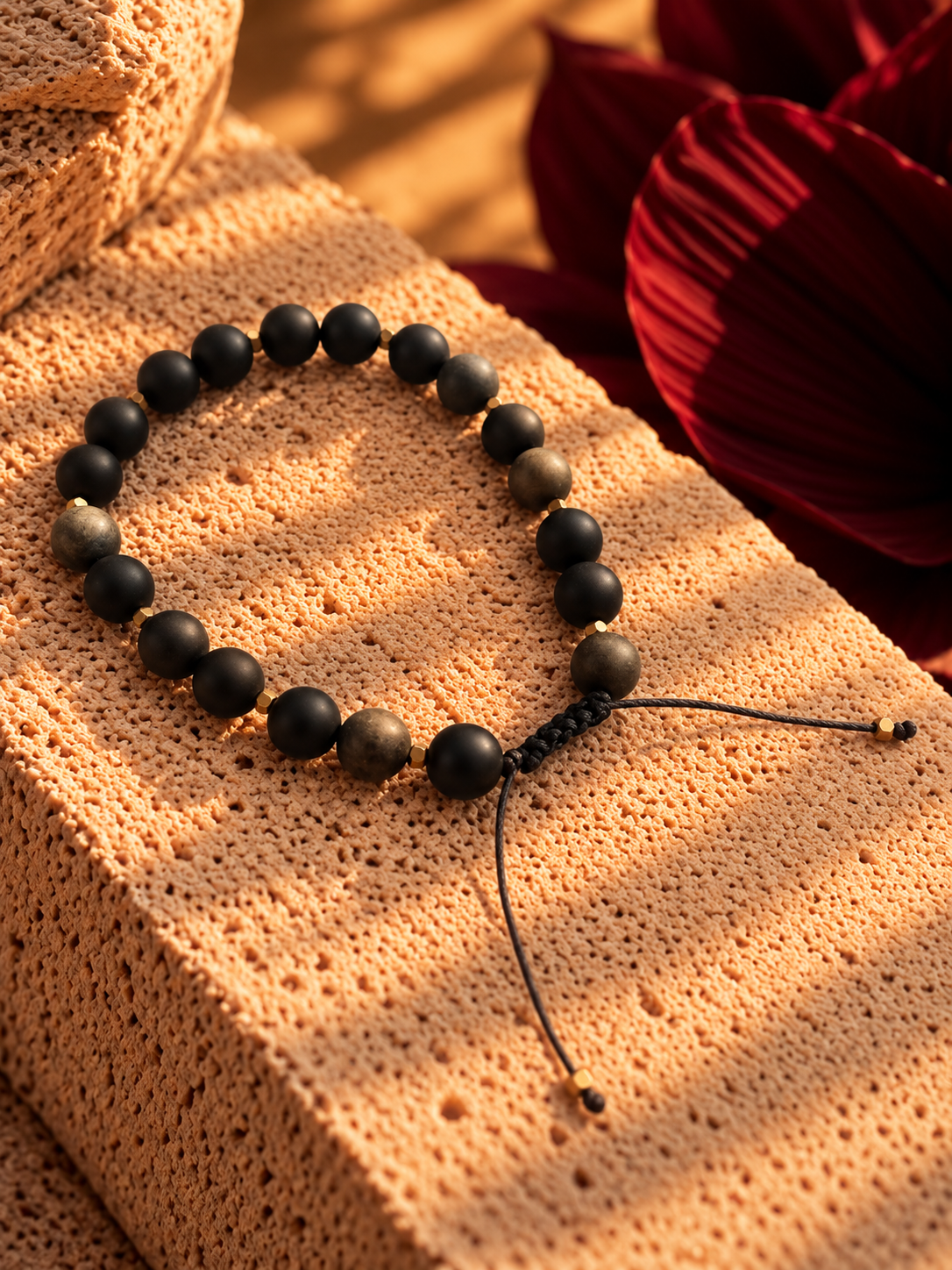 The Gold Obsidian Bracelet 8mm