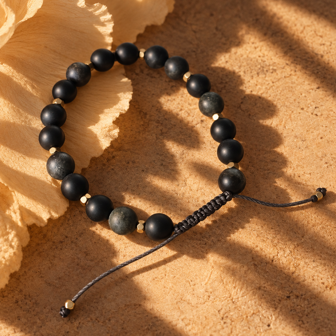 The Gold Obsidian Bracelet 8mm