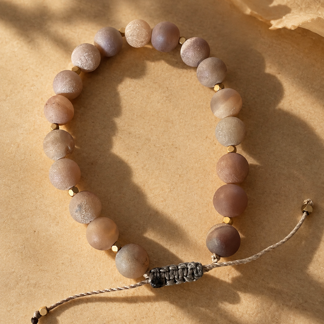 The Peach Agate Bracelet 8mm