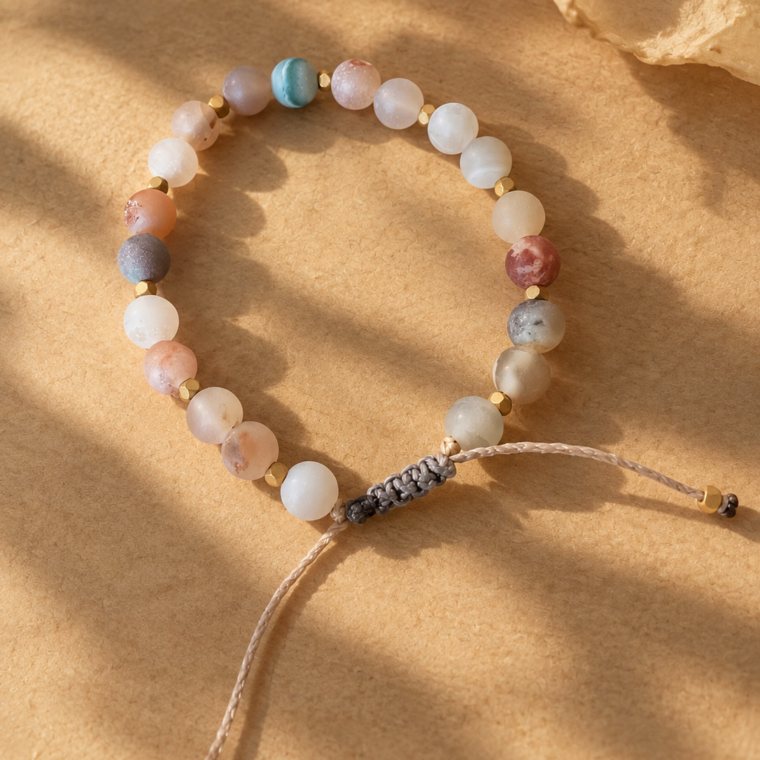 The Peach Agate Bracelet 6mm